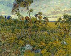 Sunset at Montmajour (Vincent van Gogh) - Muzeo.com