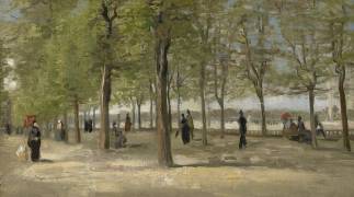 Terrace in the Luxembourg Garden (Vincent van Gogh) - Muzeo.com