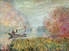 The Boat Studio on the Seine (Claude Monet) - Muzeo.com
