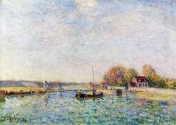 The Canal (Alfred Sisley) - Muzeo.com