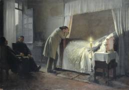 The Death Bed of Madame Bovary (Albert-Auguste Fourie) - Muzeo.com