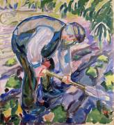 The Grave Digger (Edvard Munch) - Muzeo.com