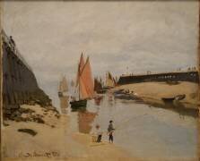 The Harbour at Trouville (Claude Monet) - Muzeo.com