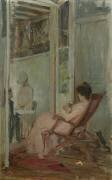 The Loggia (John William Waterhouse) - Muzeo.com