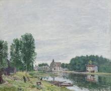 The Matrat Boatyard (Alfred Sisley) - Muzeo.com