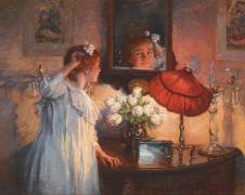 The Mirror (Albert Chevallier Tayler) - Muzeo.com
