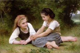 The Nut Gatherers (William Bouguereau) - Muzeo.com