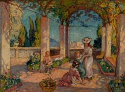 The pergola (Georges D'Espagnat) - Muzeo.com