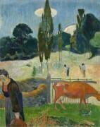 The Red Cow (Paul Gauguin) - Muzeo.com