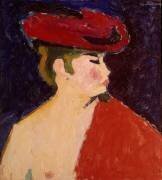 The red shawl (Alexej von Jawlensky) - Muzeo.com