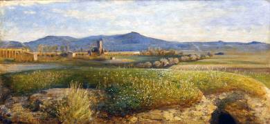 The Roman Campagna (Giovanni Costa) - Muzeo.com