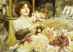 The Rose Girl (Childe Hassam) - Muzeo.com