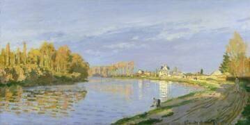 The Seine at Bougival (Claude Monet) - Muzeo.com