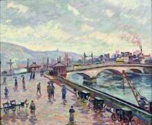 The Seine at Rouen (Armand Guillaumin) - Muzeo.com