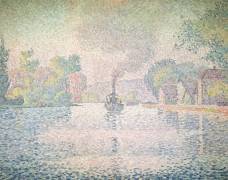 The Seine at Sannois (Paul Signac) - Muzeo.com