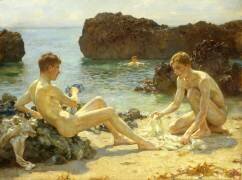 The Sun Bathers (Henry Scott Tuke) - Muzeo.com