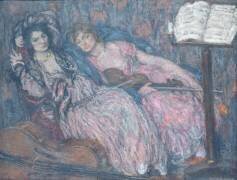 The Two Violinists (Edmond Aman-Jean) - Muzeo.com