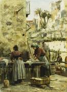 The Washerwomen (Peter Mork Monsted) - Muzeo.com