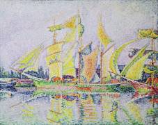 Three Yellow Masts (Paul Signac) - Muzeo.com