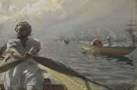 Turkish Boatman in the Constantinople Harbour (Anders Zorn) - Muzeo.com