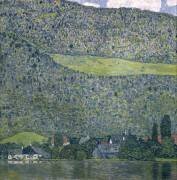 View of a Chateau Unterach on Lake Attersee (Gustav Klimt) - Muzeo.com