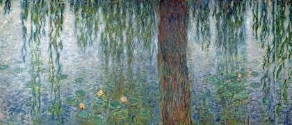Waterlilies: Morning with Weeping Willows (Claude Monet) - Muzeo.com