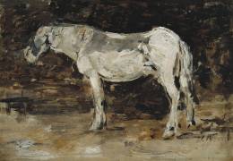 White Horse (Eugène Boudin) - Muzeo.com