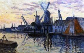 Windmills in Holland (Maximilien Luce) - Muzeo.com