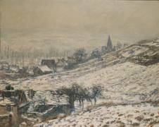 Winter in Giverny (Claude Monet) - Muzeo.com