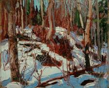Winter Thaw in the Woods (Tom Thomson) - Muzeo.com