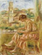 Woman at the Window with a view of Old Nice (Auguste Renoir) - Muzeo.com
