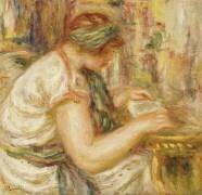 Woman in an Arab Blouse Reading (Auguste Renoir) - Muzeo.com