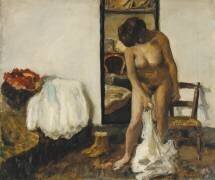 Woman Undressing (Pierre Bonnard) - Muzeo.com