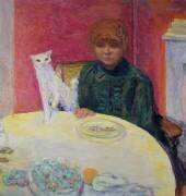 Woman with a Cat (Pierre Bonnard) - Muzeo.com