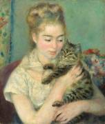 Woman with a Cat (Auguste Renoir) - Muzeo.com