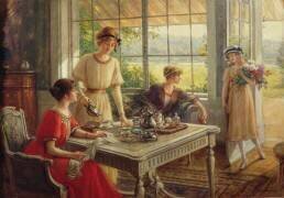Women Taking Tea (Albert Lynch) - Muzeo.com
