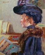 Young woman printing (Pierre Bonnard) - Muzeo.com