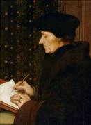 Erasm writing (1467-1536) (Hans Holbein the Younger) - Muzeo.com