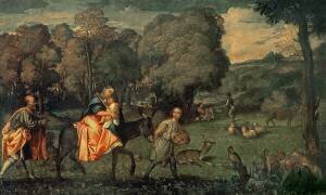 Flight into Egypt (Tiziano) - Muzeo.com