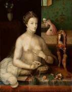 Portrait de dame a sa toilette (anonymous) - Muzeo.com
