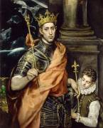 Saint Louis, roi de France et un page (El Greco) - Muzeo.com