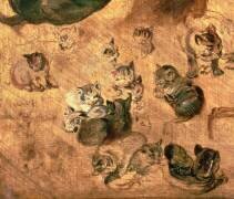 Study of cats (Jan Brueghel the Elder) - Muzeo.com