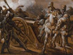 Artillerie de la Garde en action (Théodore Géricault) - Muzeo.com
