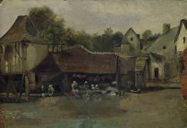 Le Lavoir (Jean-Baptiste Camille Corot) - Muzeo.com