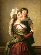 Madame Rousseau et sa fille (Elisabeth Vigée Le Brun) - Muzeo.com