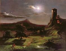 Landscape (Moonlight) (Thomas Cole) - Muzeo.com