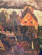 Krumau on the Molde (Egon Schiele) - Muzeo.com