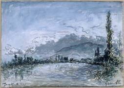 L'Isère à Grenoble (Johan Barthold Jongkind) - Muzeo.com