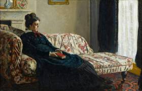 Meditation or Madame monet on the sofa (Claude Monet) - Muzeo.com