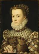 Elisabeth d'Autriche (1554-1592), reine de France, femme de Charles IX (François Clouet) - Muzeo.com